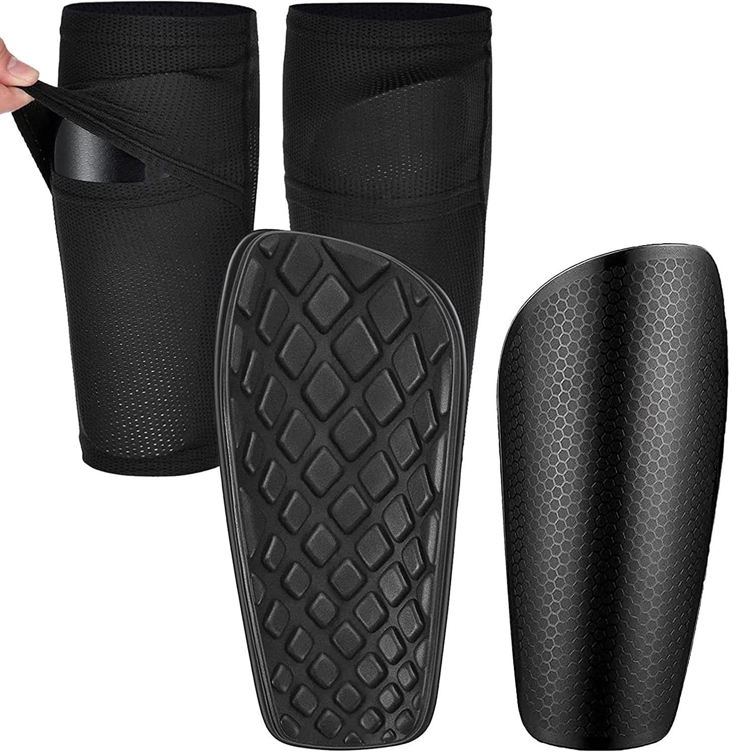 TUWENA Schienbeinschutz Kinder Herren Schienbeinschoner für Fußball Gepolsterter KnöChelschutz