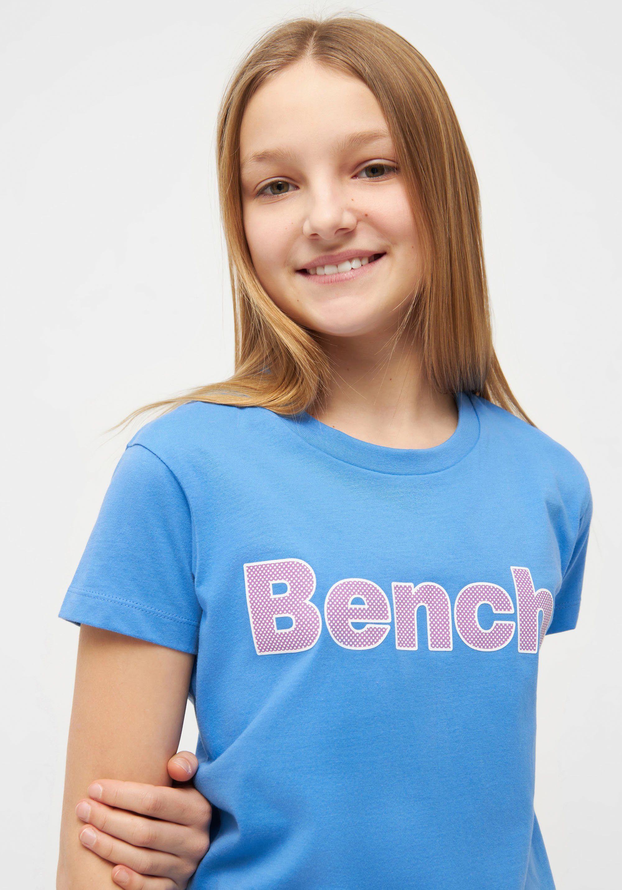 Bench. T-Shirt LEORAG DENIMBLUE