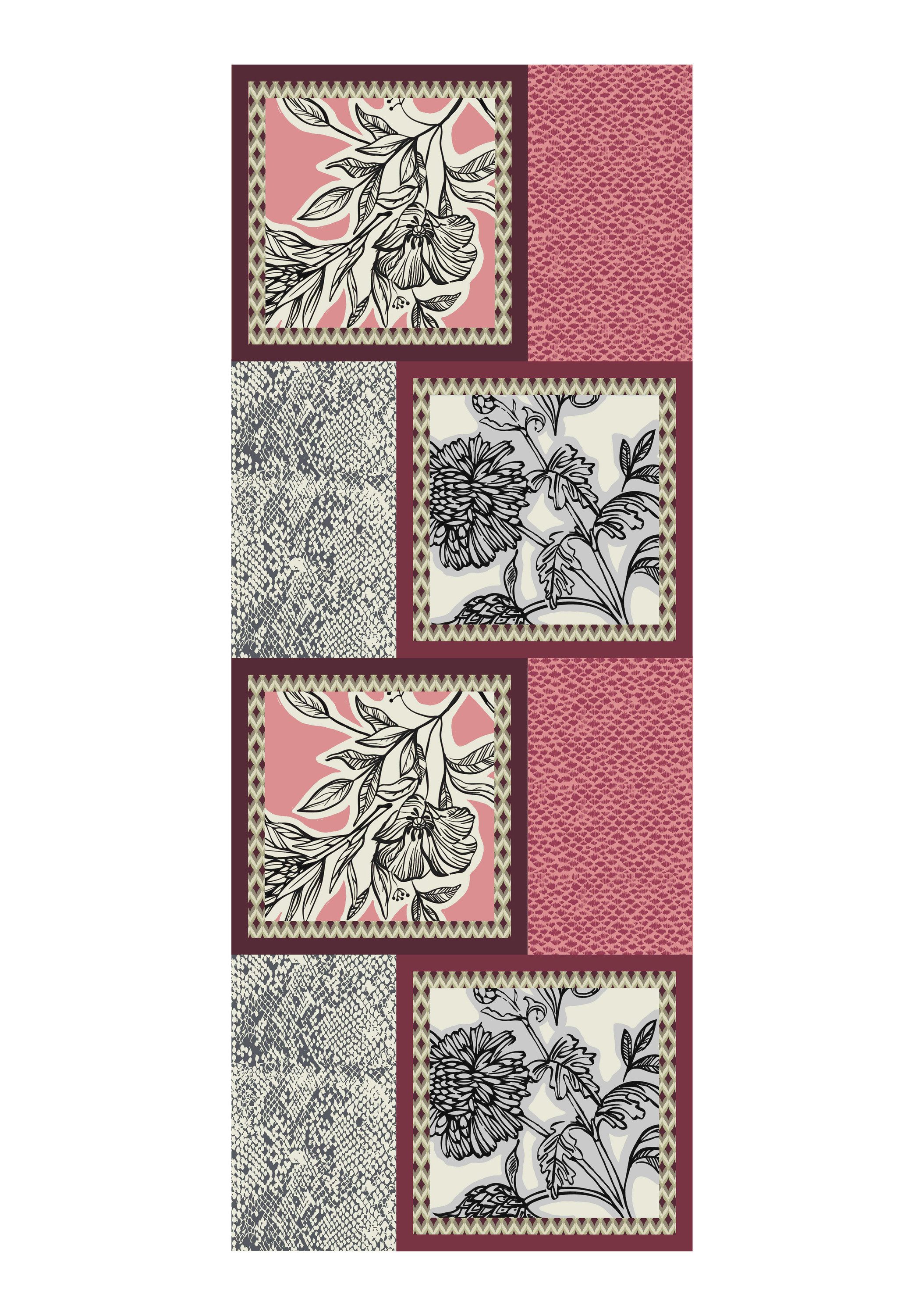 bianca Modetuch JETA, in cool gemusterten Herbstfarben günstig online kaufen