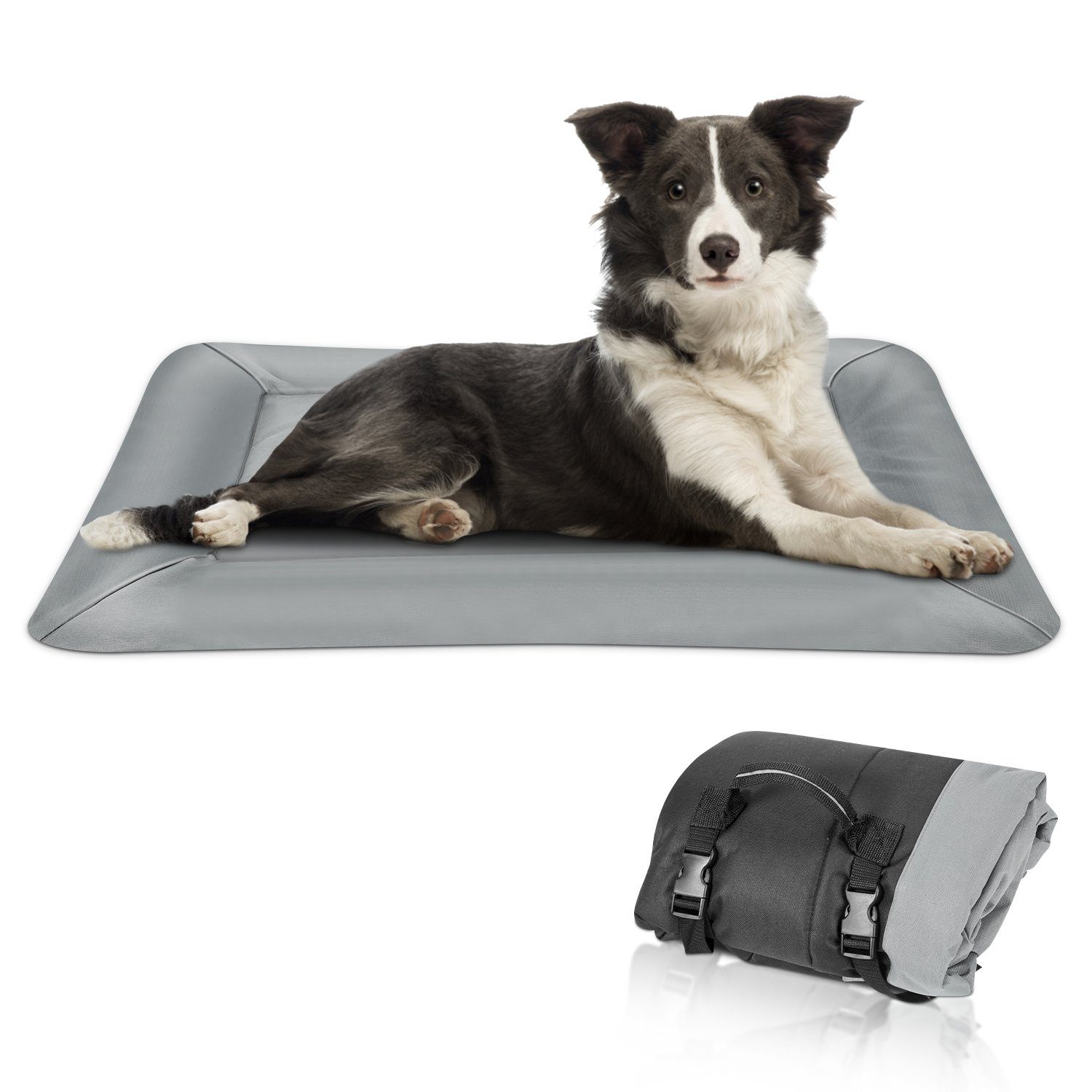 Randaco Tierbett Hundebett Reise Rutschfest Hundematte Schlafplatz Hundekissen 88x58cm