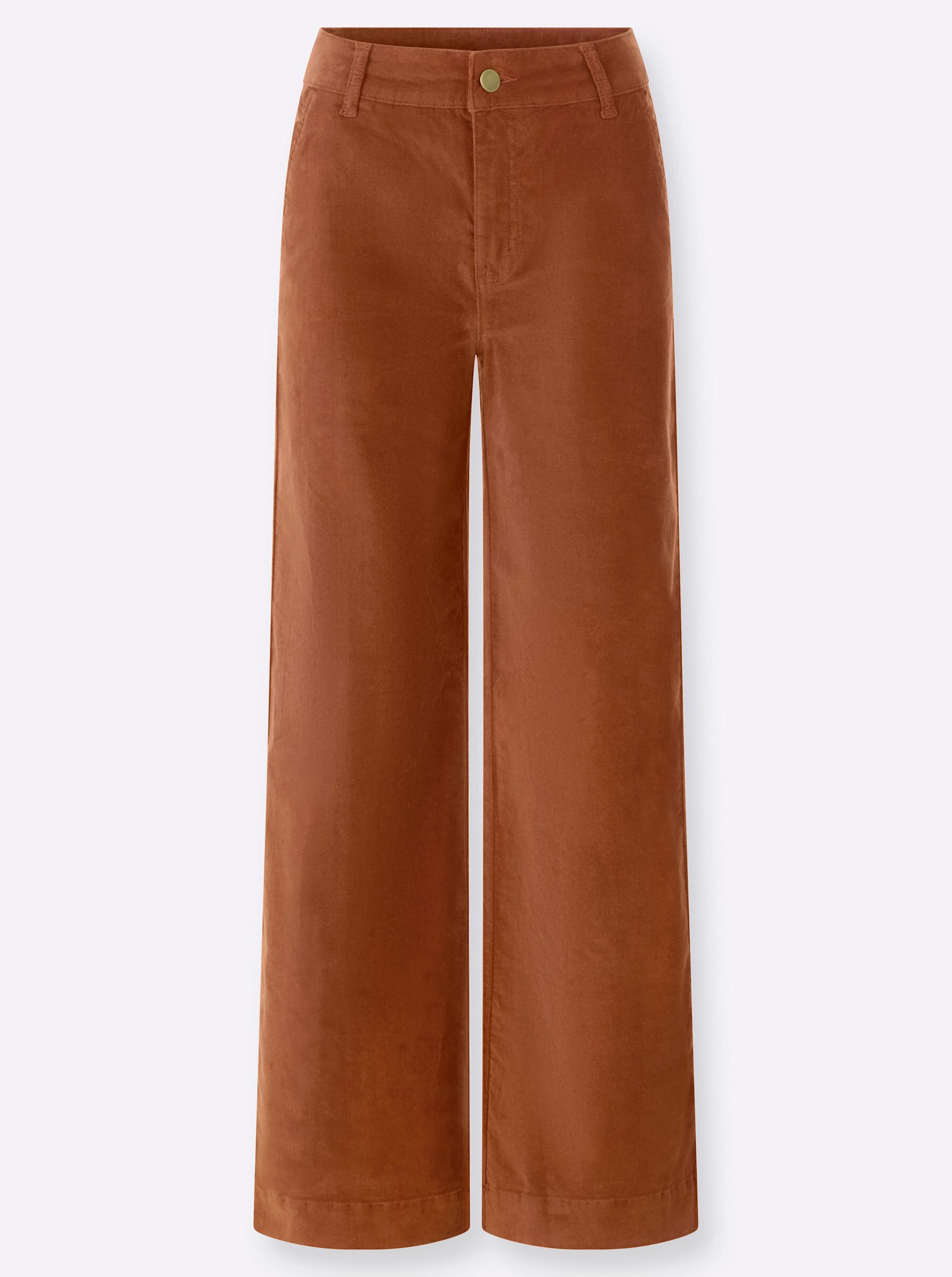 heine Jerseyhose Samt-Hose normal
