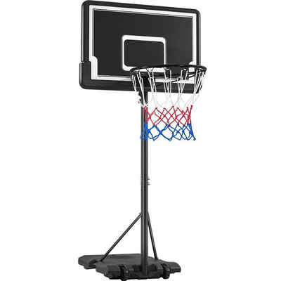 Yaheetech Basketballständer, Mobiler Höhenverstellbarer Basketballkorb Korbanlage