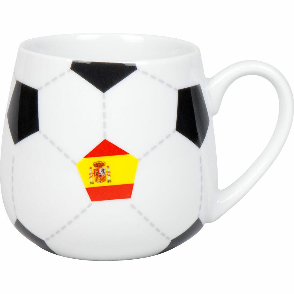 Könitz Becher Kuschelbecher Fußball Spanien, Porzellan