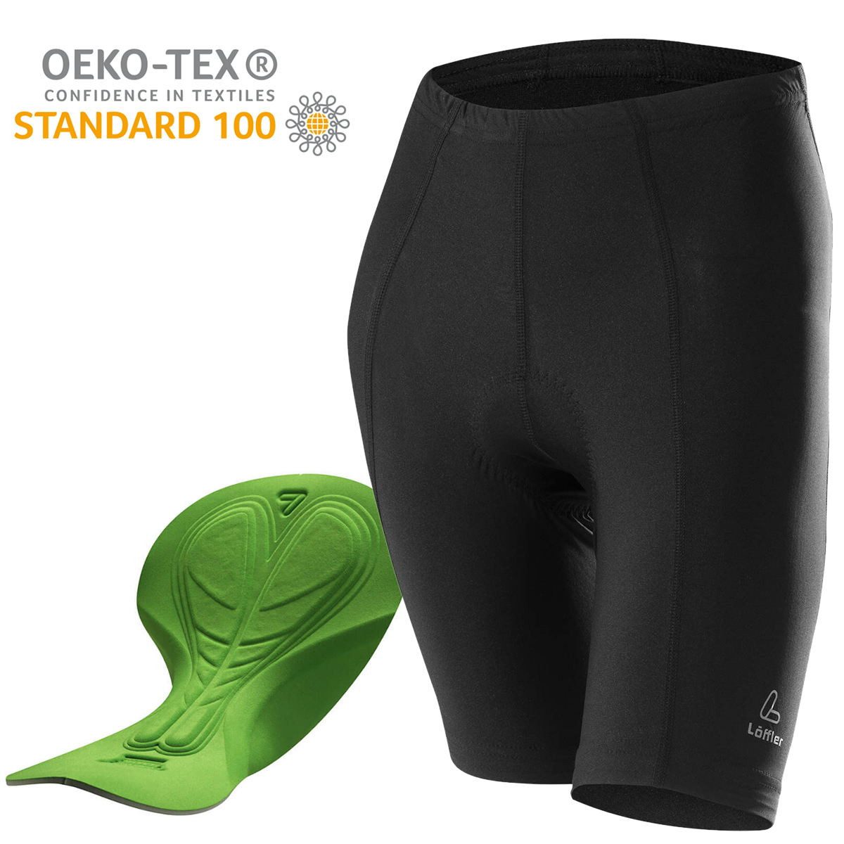 RennerXXL Fahrradhose Löffler Basic Kurze Damen Radhose Polster Übergrößen große Größen