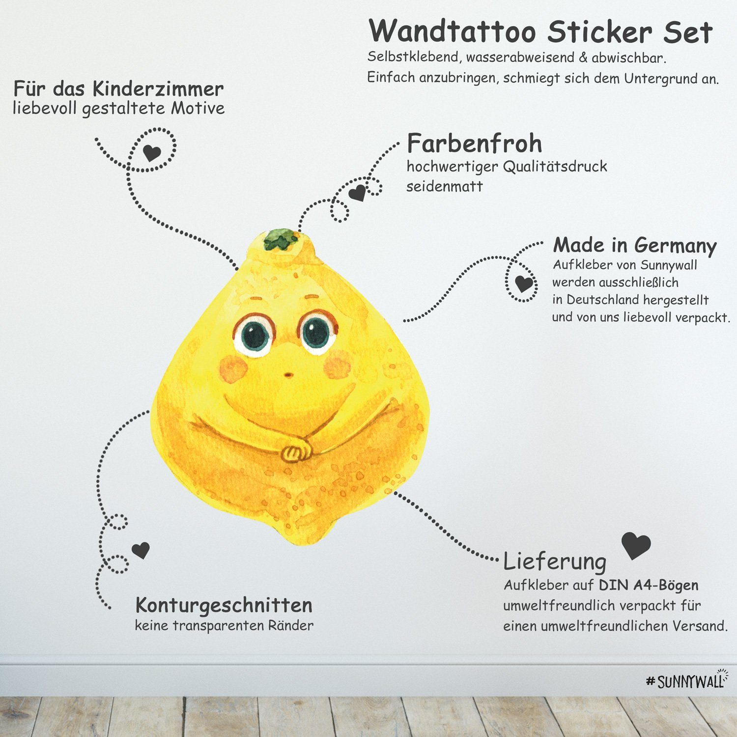 Sunnywall Wandtattoo Sweet Fruits Set 1 günstig online kaufen