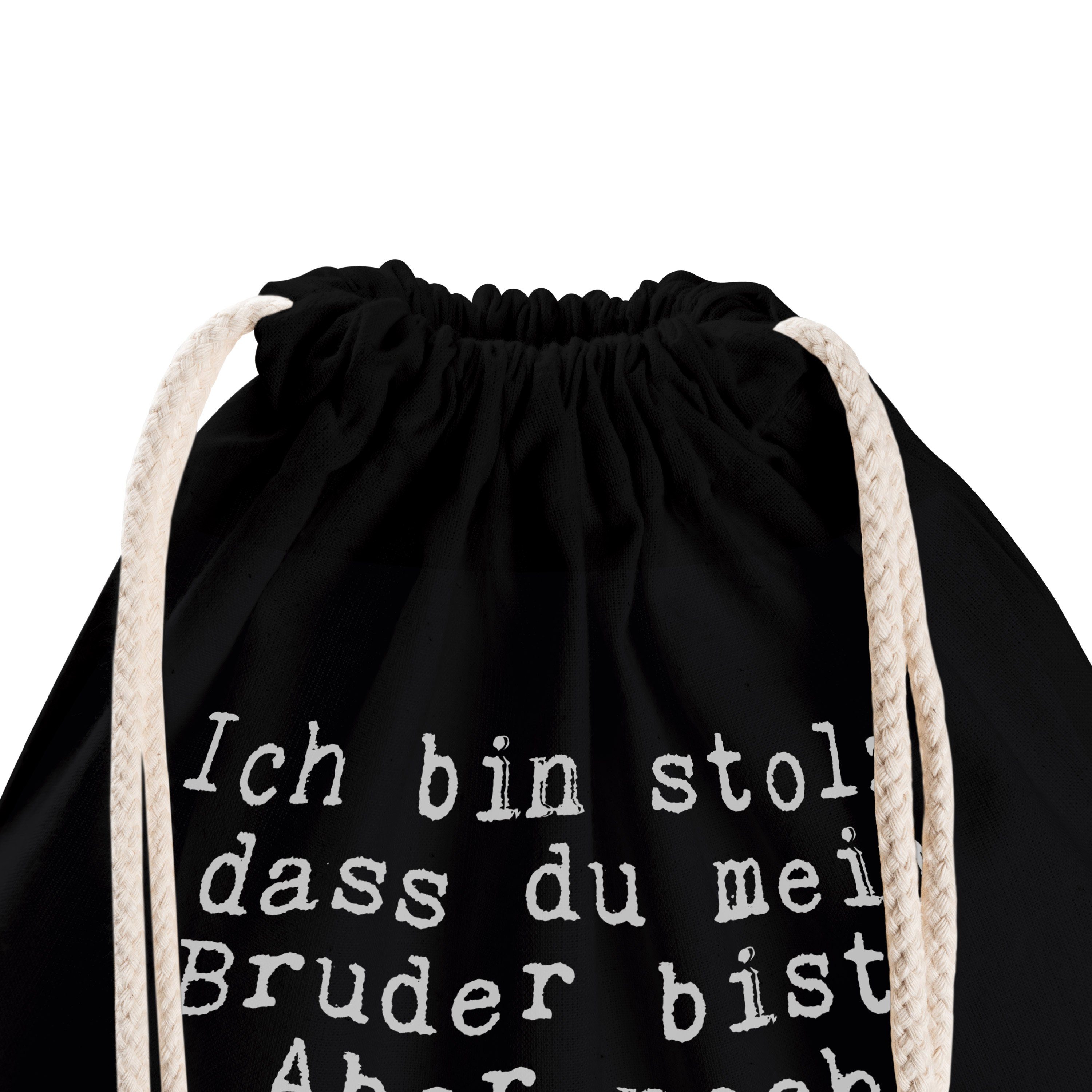 - Geschenk, (1-tlg) Mr. Sporttasche Panda Geschenk, Spruch, Mrs. & stolz, bin Schwarz Bruder Ich dass... -