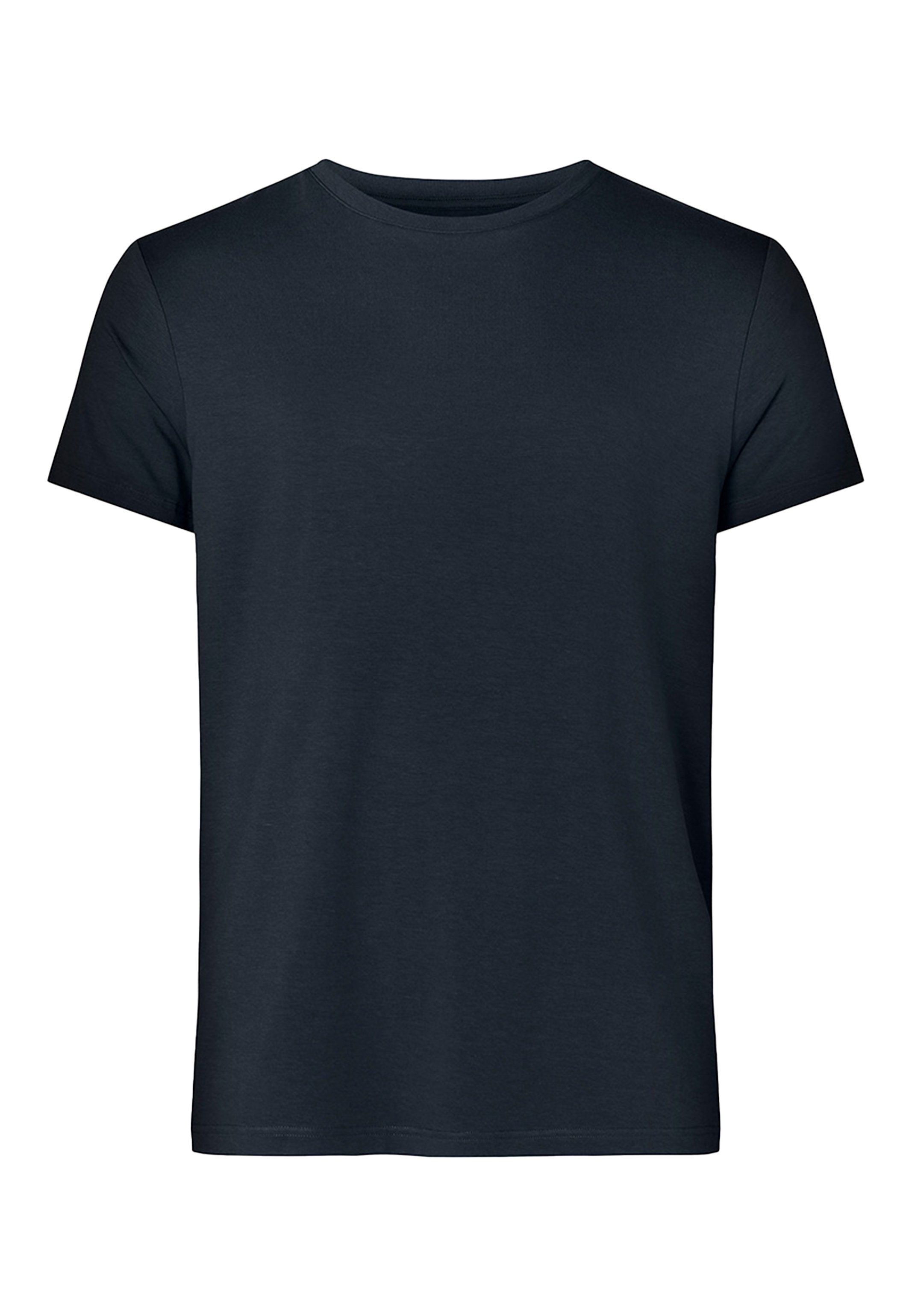 Resteröds Unterhemd (1-St) - Bamboo kurzarm / Navy Unterhemd Shirt