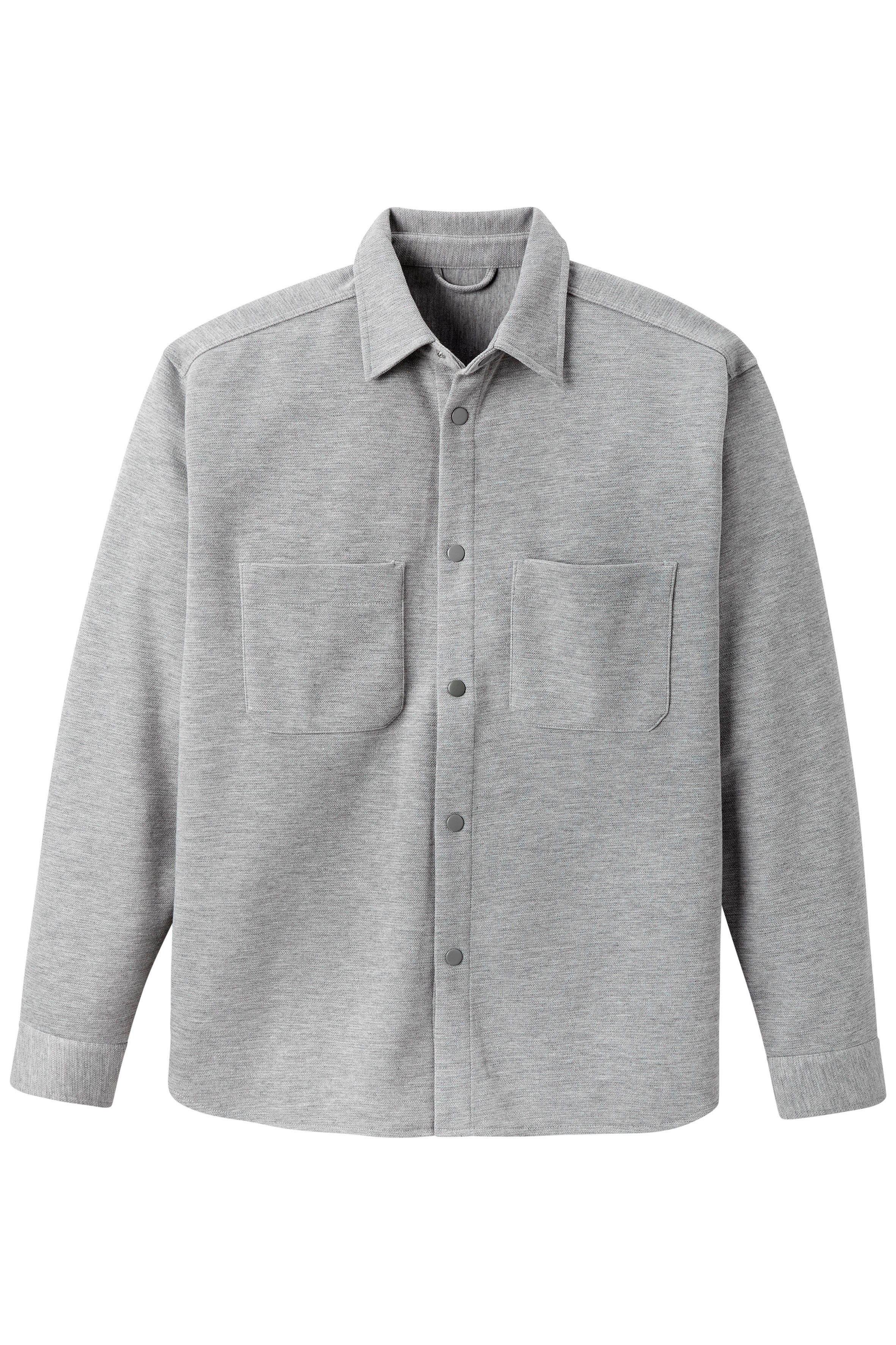 John Devin Hemdjacke, Overshirt aus weicher Piqué-Qualität, Knopfleiste mit Druckknöpfen. € 49,99
