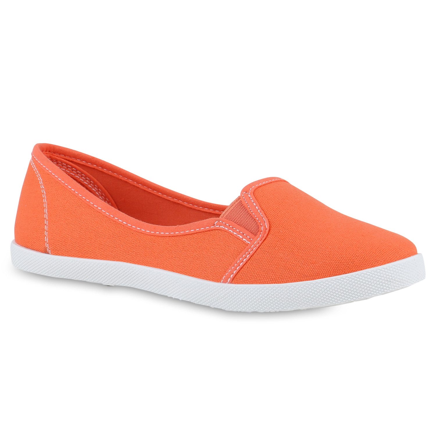 VAN HILL 71072 Slip-On Sneaker Damen Sneakers Ballerinas Stoffschuhe Flats günstig online kaufen