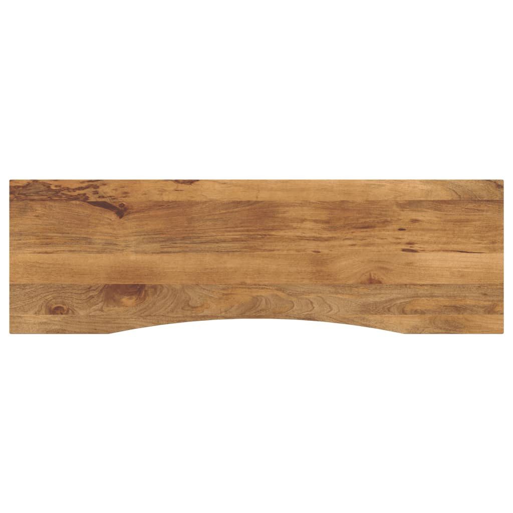 vidaXL Tischplatte Schreibtischplatte mit Aussparung 160x50x2,5cm Massivholz