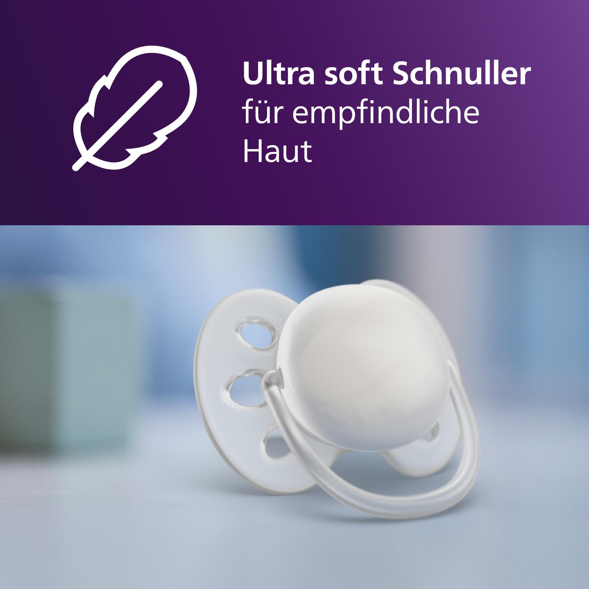 Philips AVENT Babyflasche Natural Response Starter-Set für Neugeborene SCD838/11, 4 Flaschen, ultra soft Schnuller und Flaschenbürste