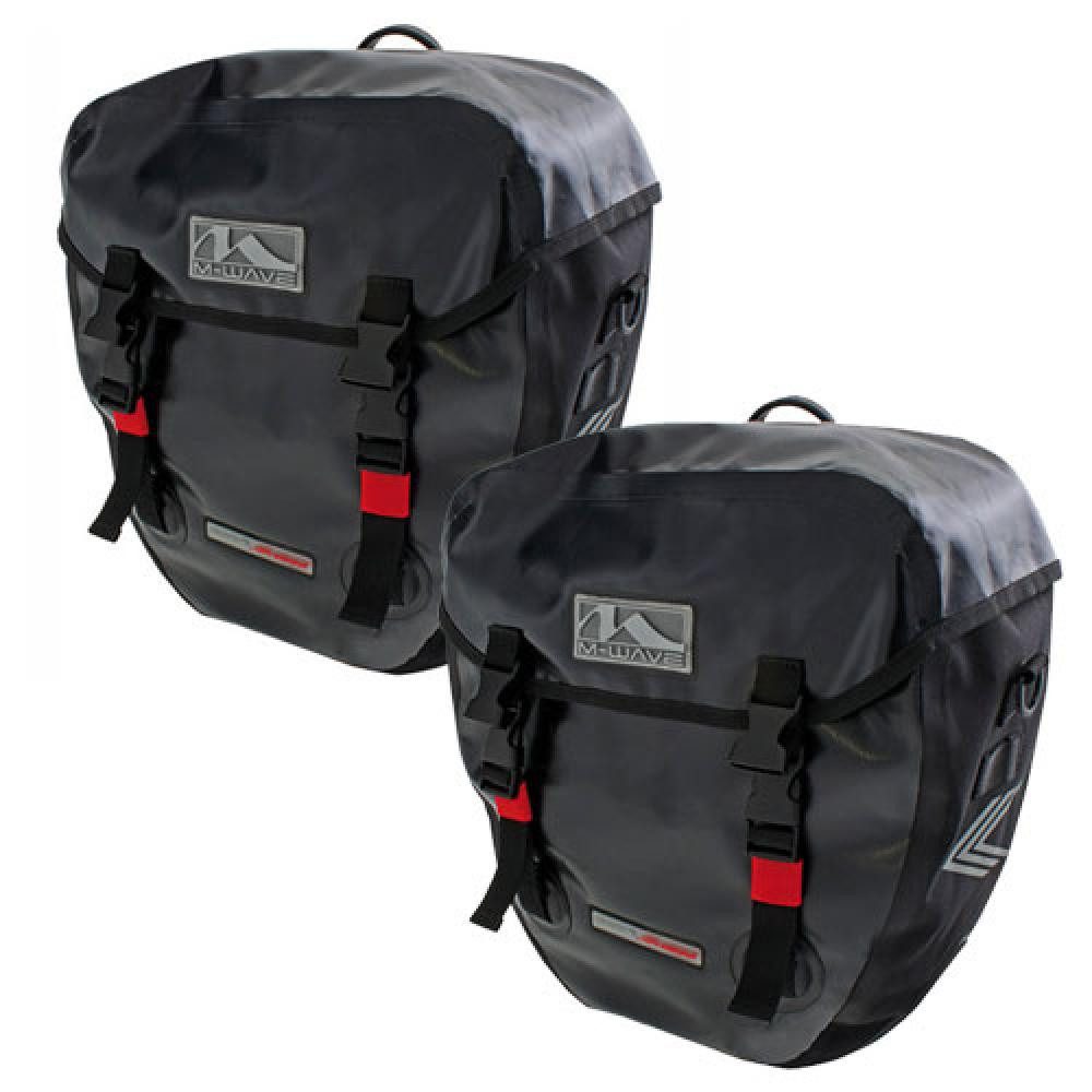 Fahrradtasche M-Wave Seitentaschen ALBERTA 2 x 20 Liter schwarz