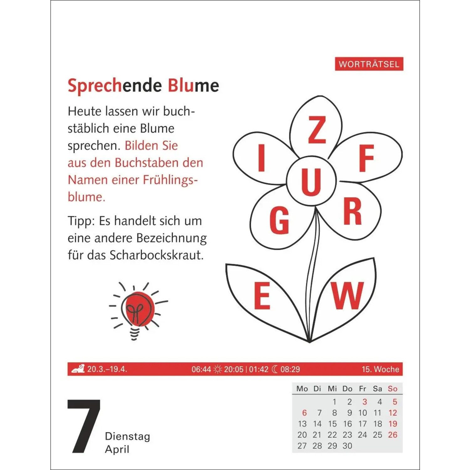 Harenberg Kalender Verlag Abreißkalender Meyers Grips-Gymnastik Tagesabreißkalender 2026 - Das tägliche...