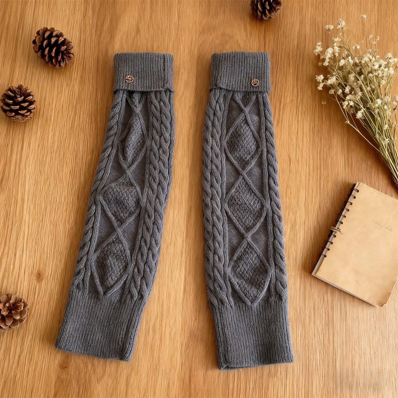 MODFU Beinstulpen Damen Beinschützer elastische Strickstulpen Beinwärmer (Passt zu Röcken Kleidern Stiefeln Sneakers und Casual-Outfits, 1-St., Einheitsgröße mit hoher Dehnbarkeit für viele Wadenformen geeignet) Vielseitig für Alltag, Freizeit Arbeit und besondere Aktivitäten