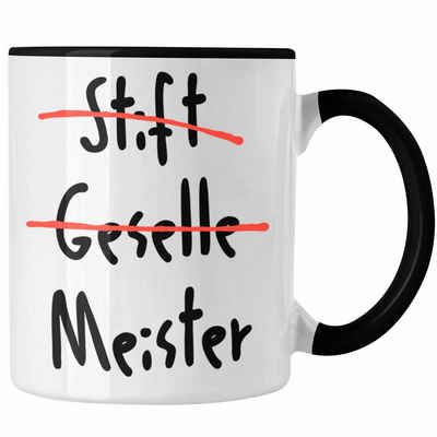 Trendation Tasse Trendation - Meister Prüfung Bestanden Geschenk Meisterprüfung Tasse Mann Metallbauer Dachdecker Maler Elektrotechnik Schreiner Elektronik