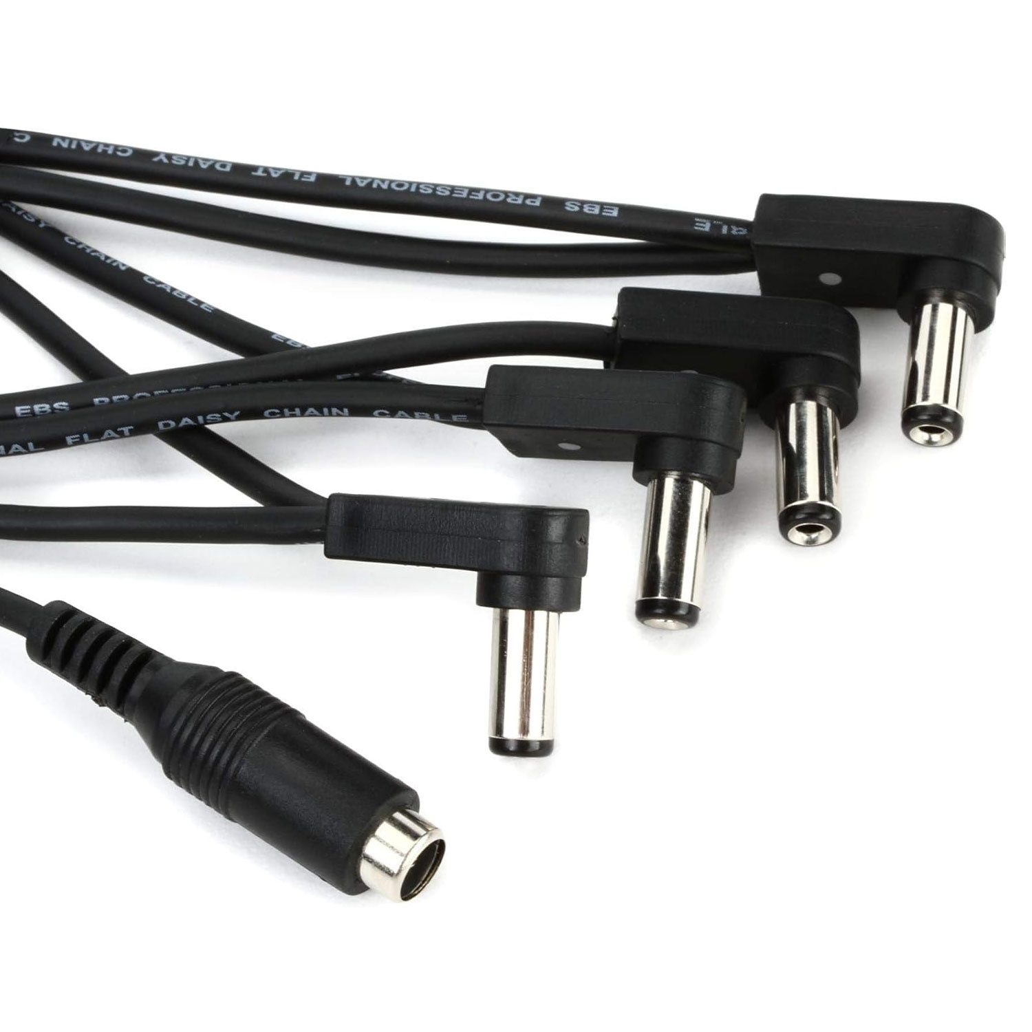 EBS EBS Kabel DC-4 4-fach Verteiler für Netzteile mit 2.1 mm Stecker Instrumentenkabel, (30 cm), 4-fach Verteiler Kabel für Netzteile