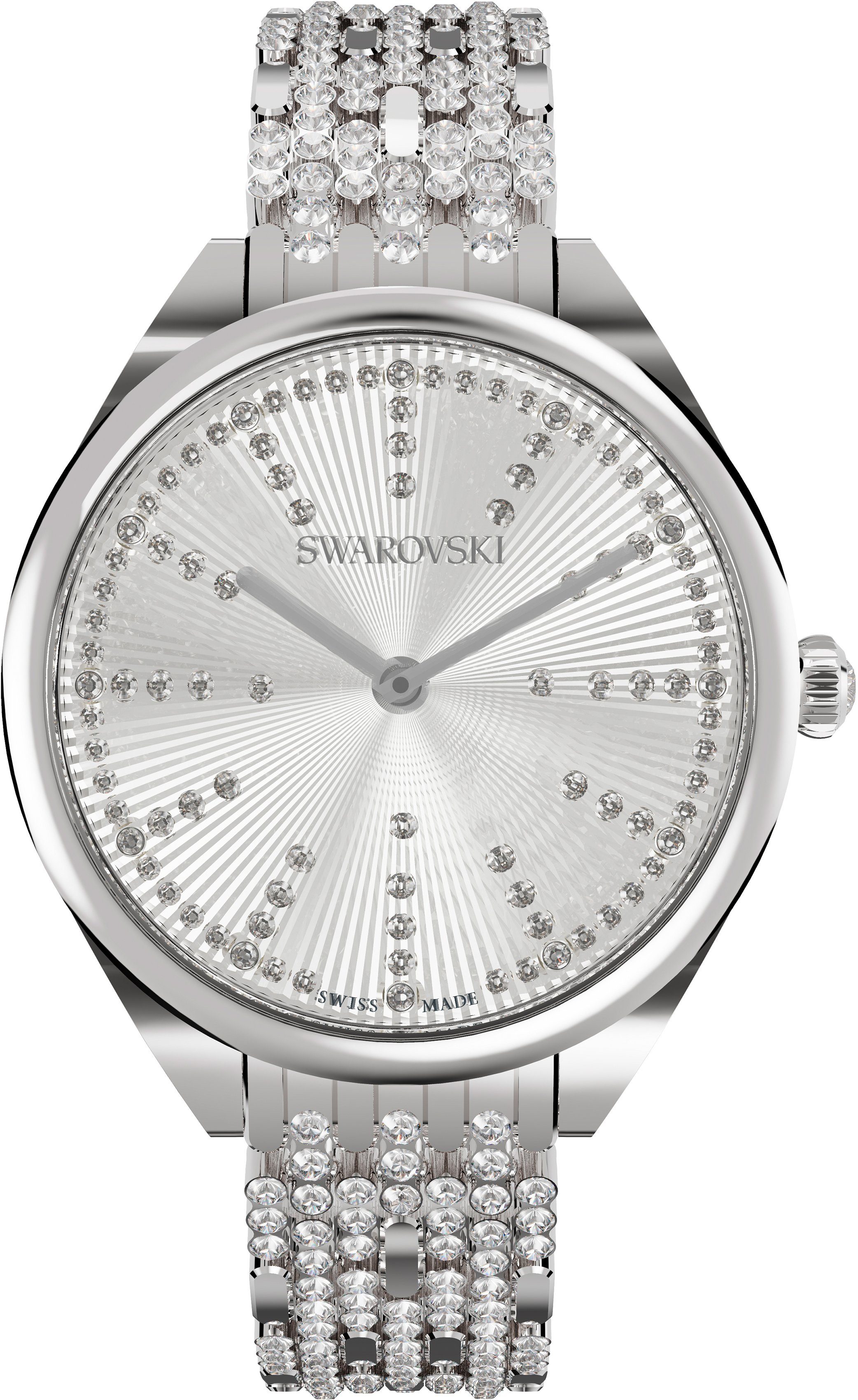 Swarovski Quarzuhr ATTRACT, 5610490, Armbanduhr, Damenuhr, Swarovski-Kristalle, Swiss Made