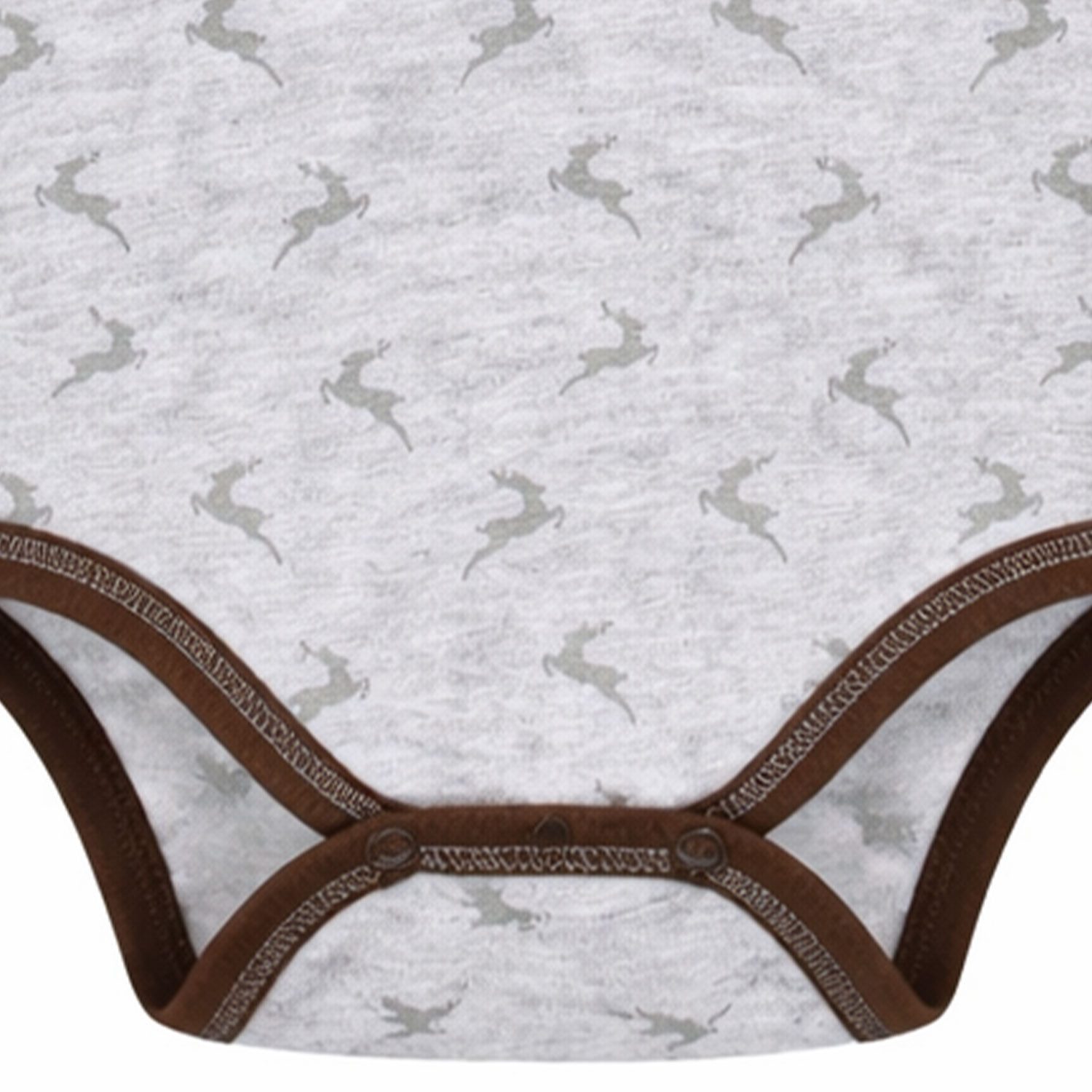 BONDI Langarmshirt BONDI Baby Langarm Body 'Lausbub' 91582, Grey Mel