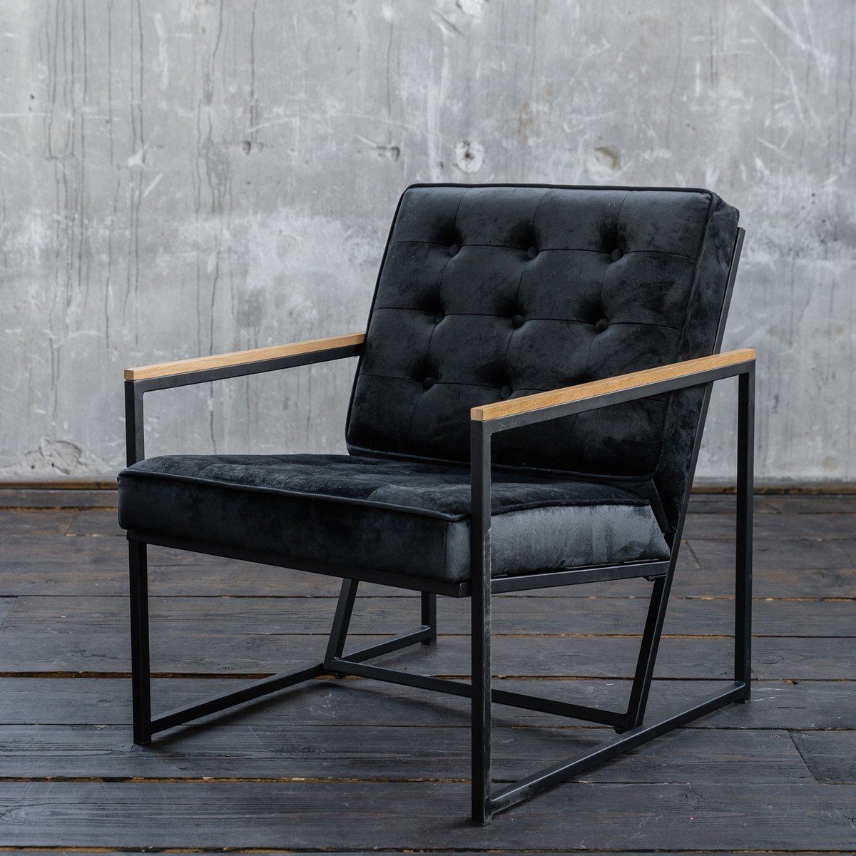 KAWOLA Sessel ARLY, Bezug Velvet versch. Stoff schwarz Farben