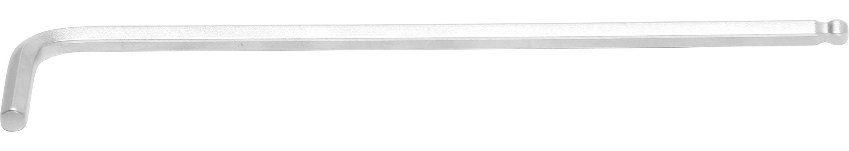 BGS technic Bit-Schraubendreher Winkelschlüssel, extra lang, Innensechskant / Innensechskant mit Kugelkopf 5 mm