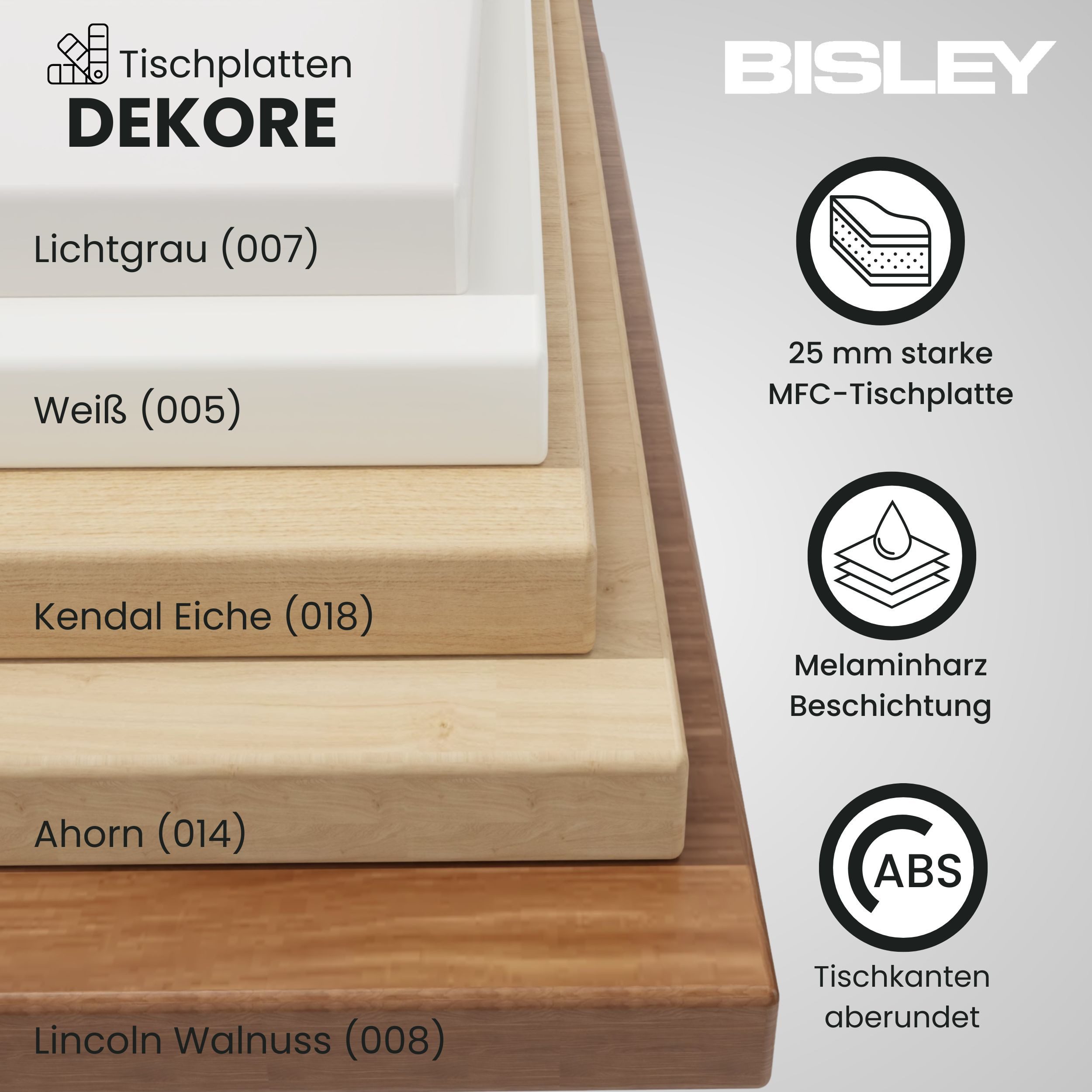 Bisley Schreibtisch E-StarterTech, in - Maße: H 74 x B 140 x T 60 cm