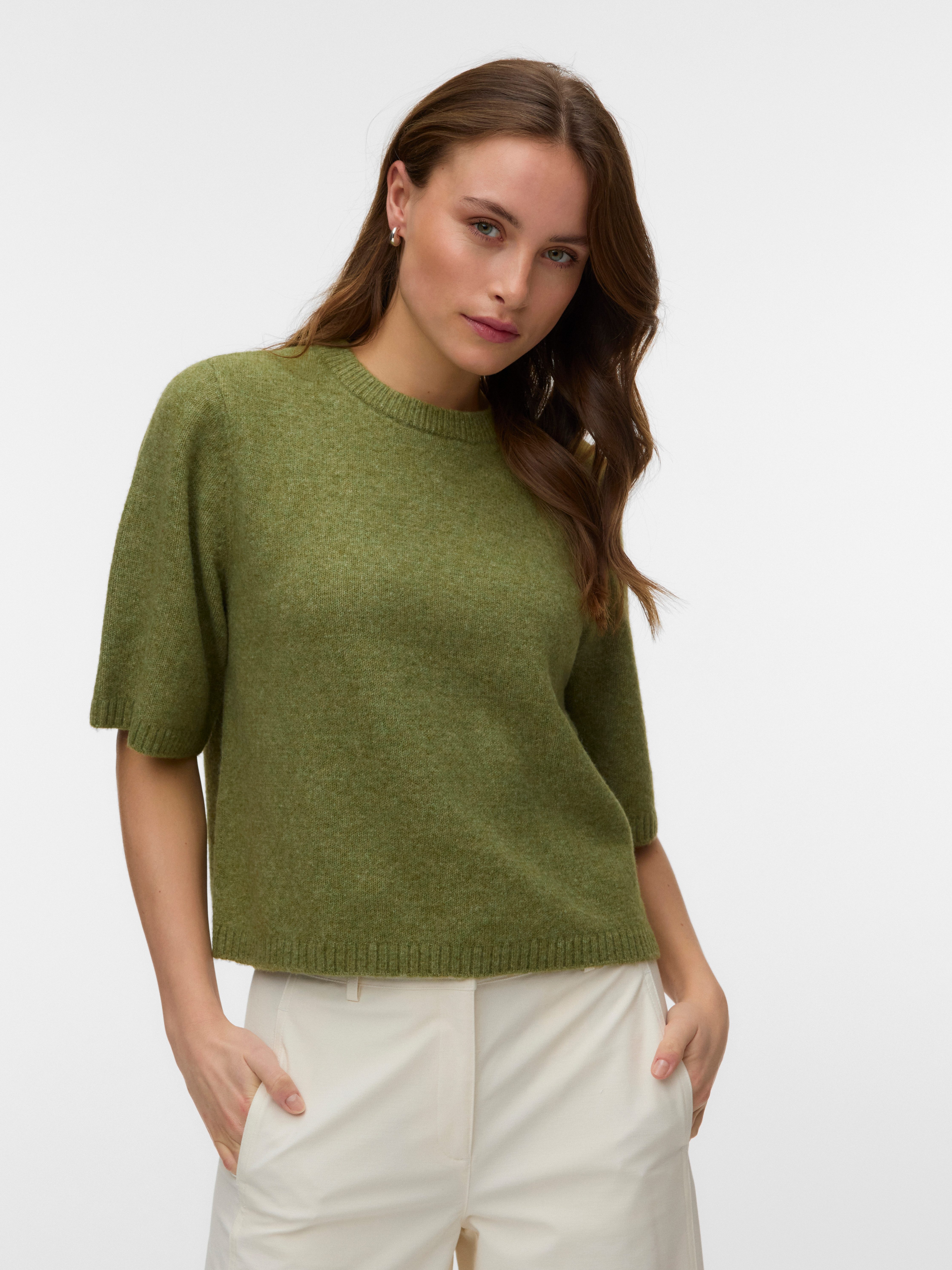 Rundhalspullover VMBOOM 2/4 O-NK OVERSIZE PULLOVE GA NOOS