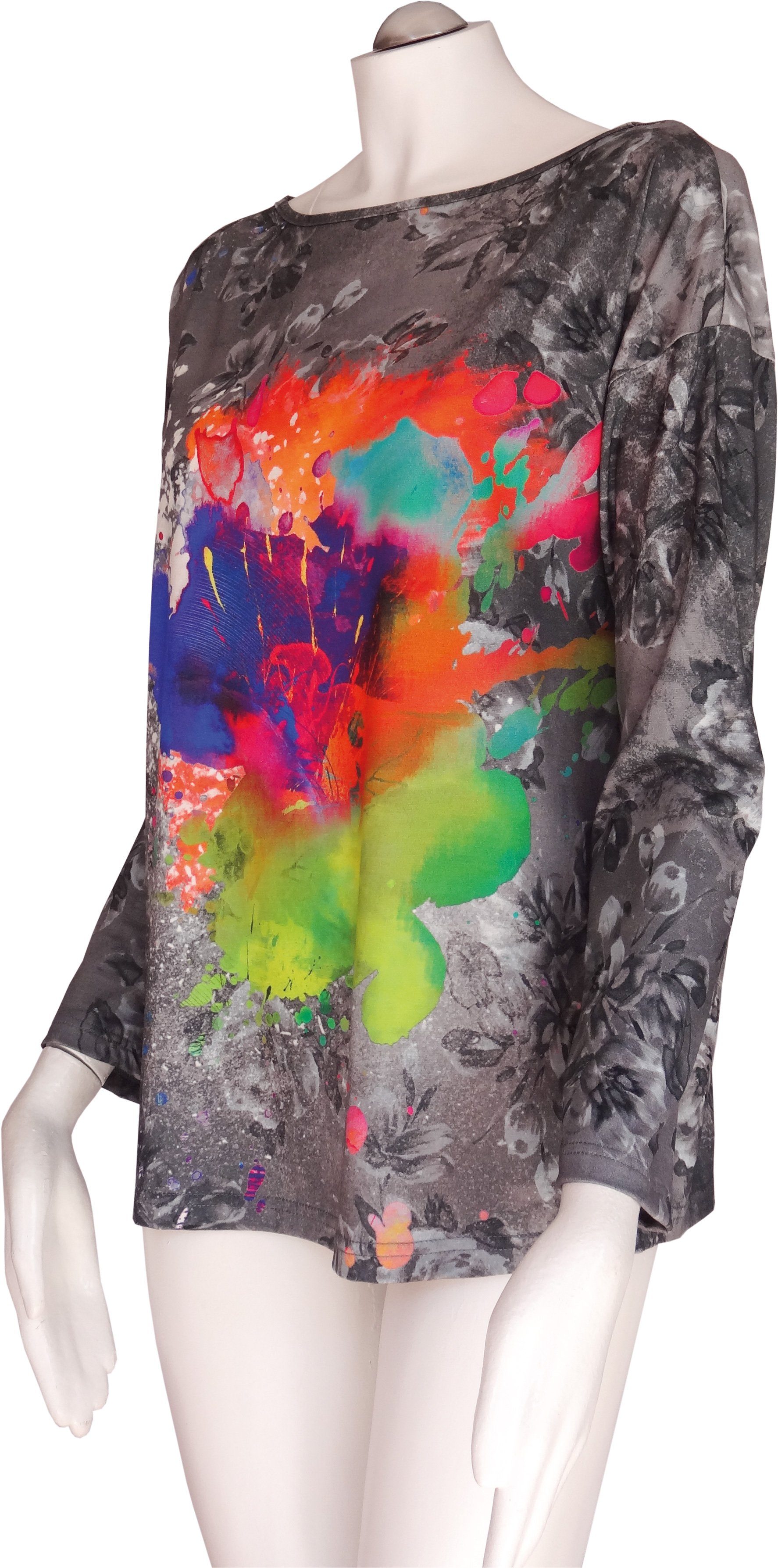 high & higher Langarmshirt Anika U-Boot-Ausschnitt