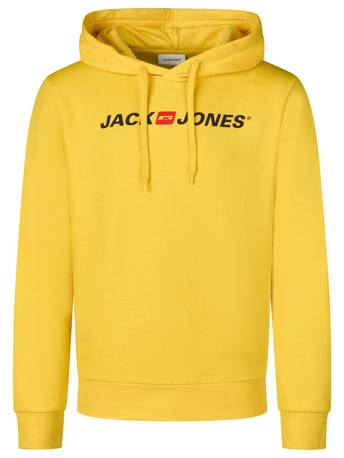 Jack & Jones Hoodie Herren Sweatshirt JJMORTY Regular Fit Kapuzenpullover mit Logoprint