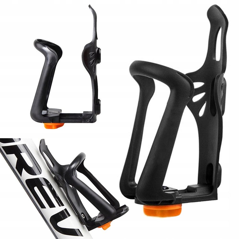 VERK GROUP Fahrrad-Flaschenhalter 2x Fahrrad Flaschenhalter Getränkehalter Trinkflaschenhalter Schwarz, (Packung, 2-St., Packung), 2er Set, verstellbar