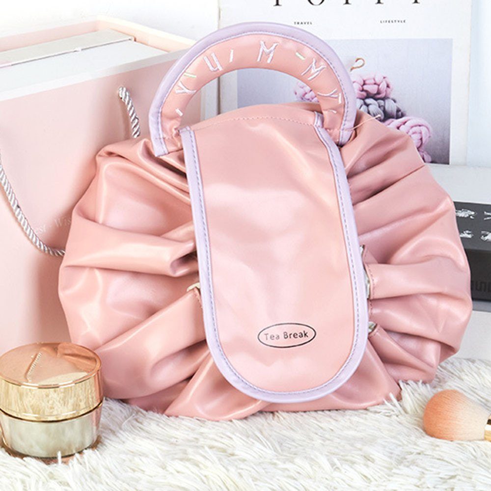 Make-up-Tasche Und Griff, Blusmart Tragbare Multifunktionale Rosa Mit Kordelzug Cartbag