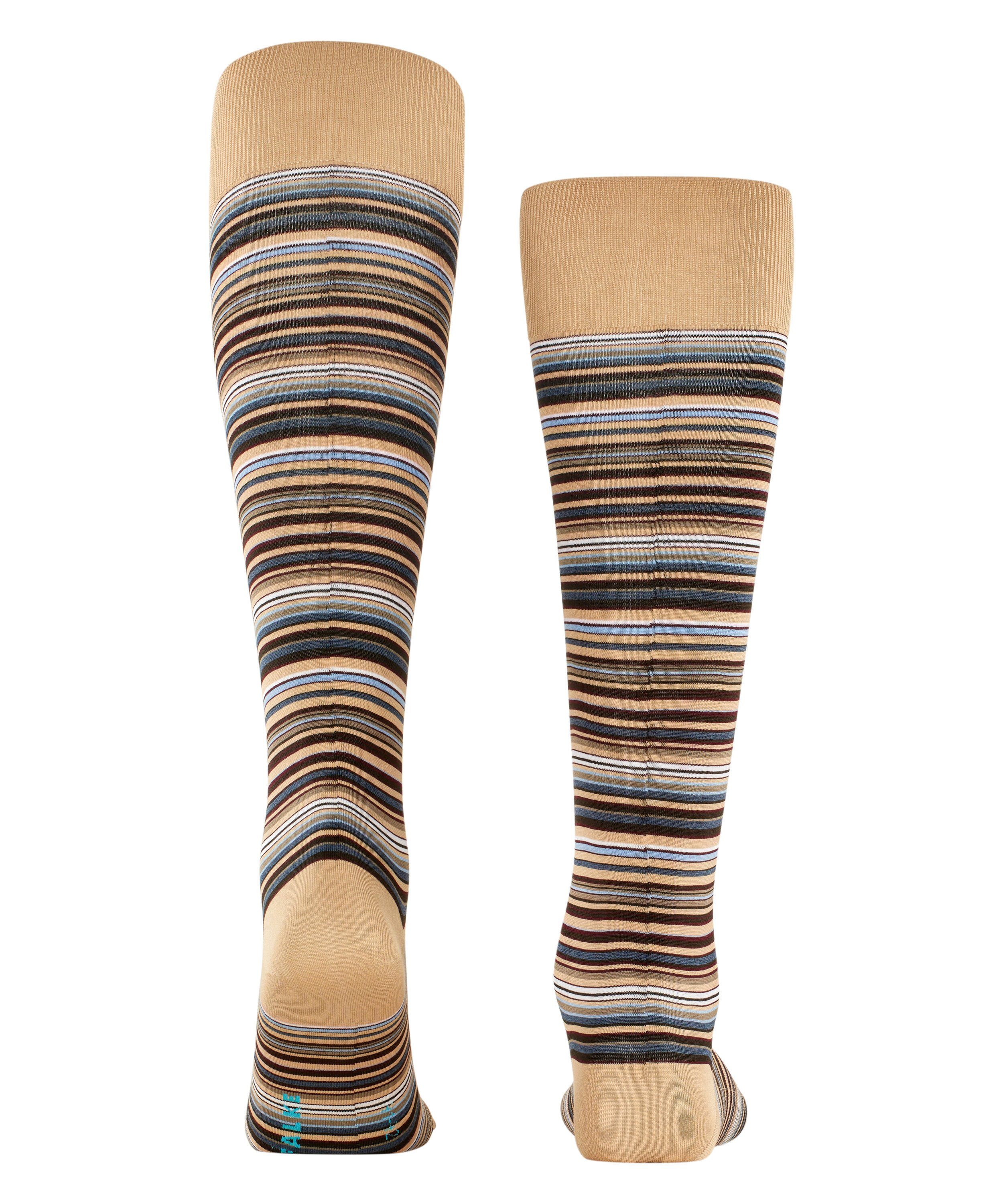FALKE Kniestrümpfe Microblock Kniestrümpfe (1-Paar) aus Fil d'Ecosse Baumwolle