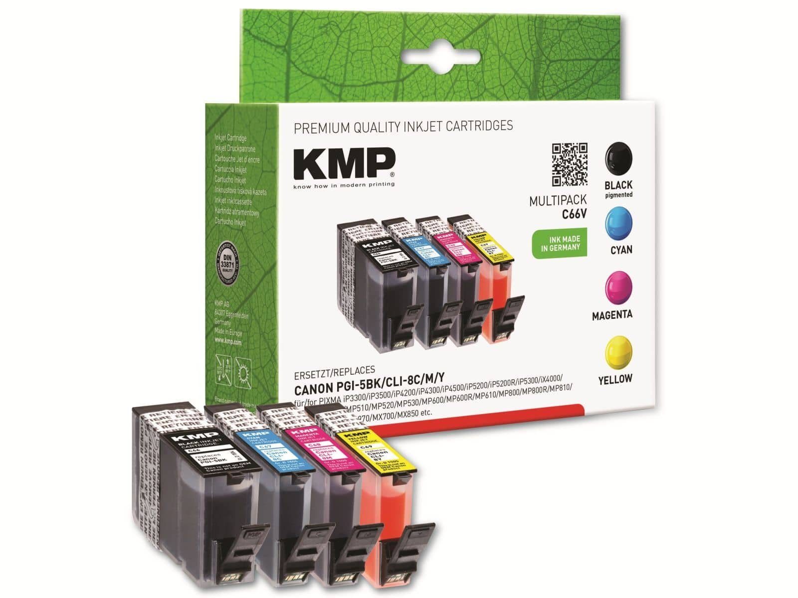 KMP KMP Tintenpatronen-Set kompatibel für Canon Tintenpatrone