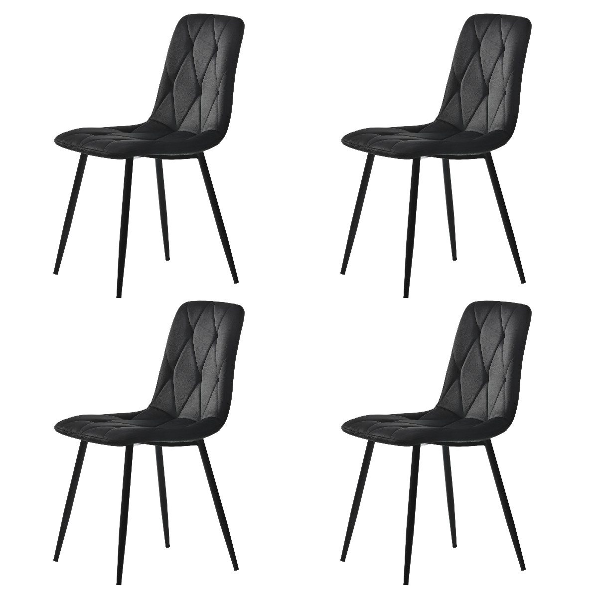 IDEASY 4-Fußstuhl 4St, Polsterstuhl Design Stuhl, günstig online kaufen