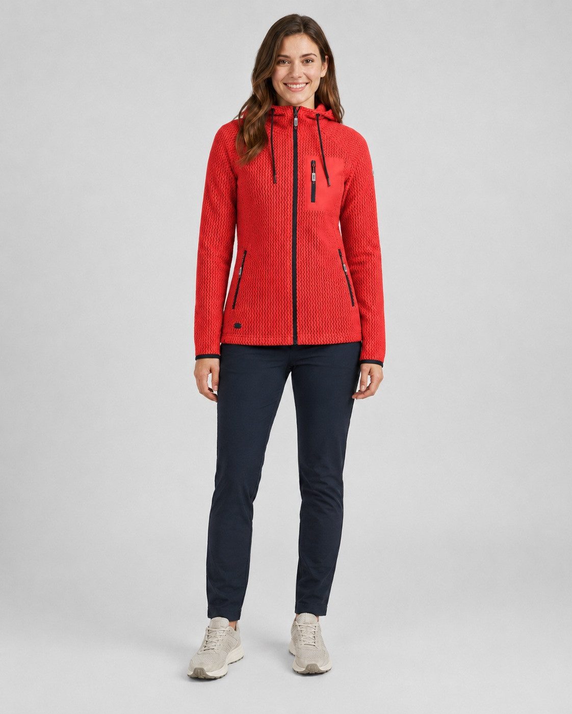 LPO Fleecejacke WEYA CS Midlayer, Funktionsjacke Zig-Zag Airfleece