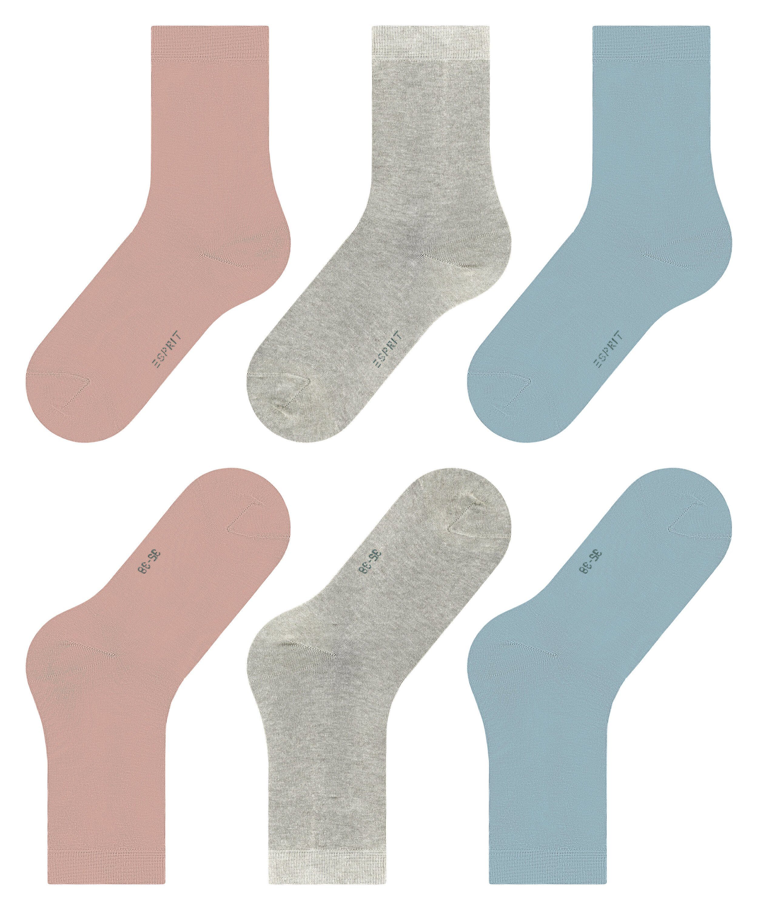 Esprit Socken Esprit Solid-Mix 3-Pack Damen (3-Paar) aus Biobaumwolle – Bild 5 von 5