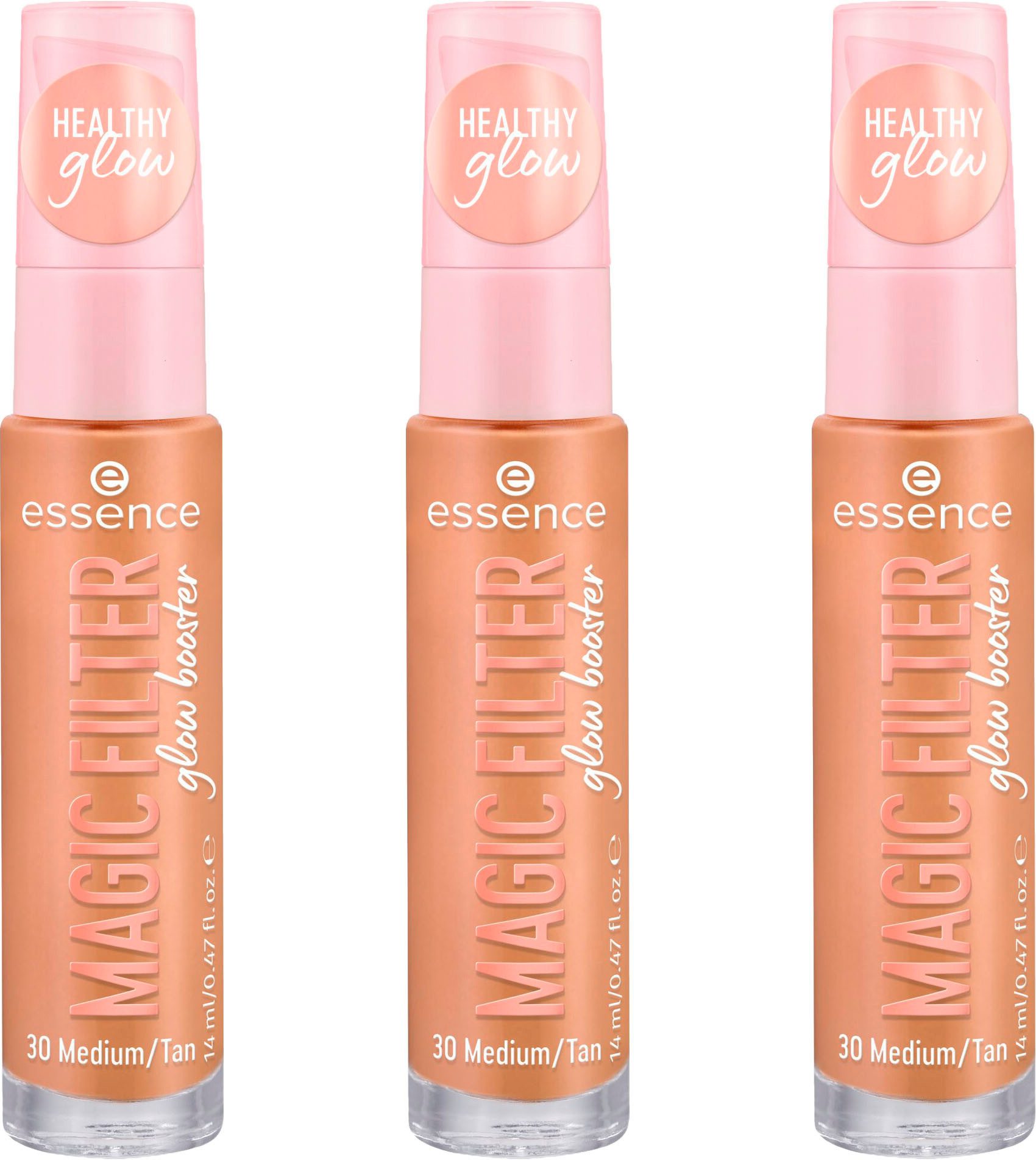 Essence Грунтовки MAGIC FILTER glow booster, 3er Pack, mit weichem Tent