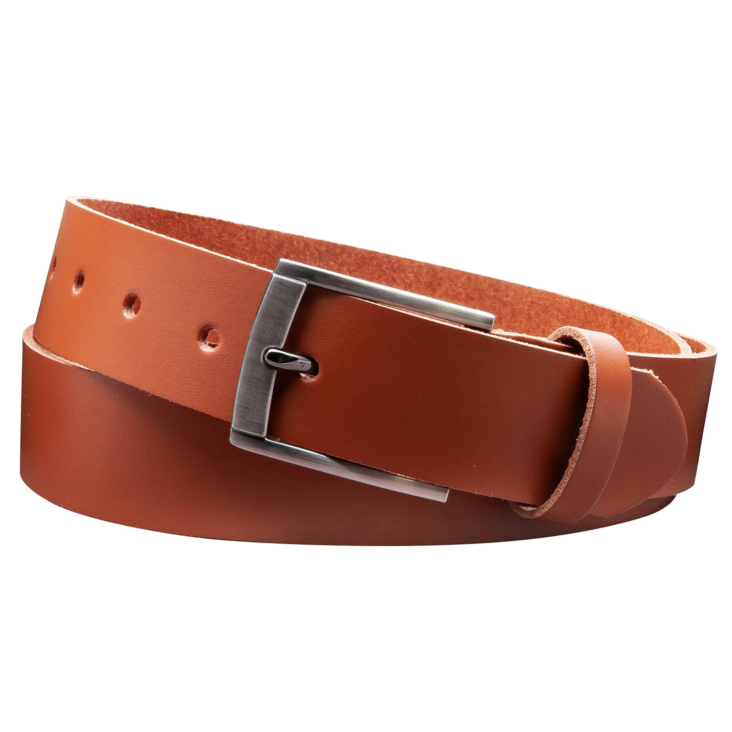 COLOGNEBELT Ledergürtel D18-SL Schlicht dennoch modern mit Dornschließe, MADE IN GERMANY mehr