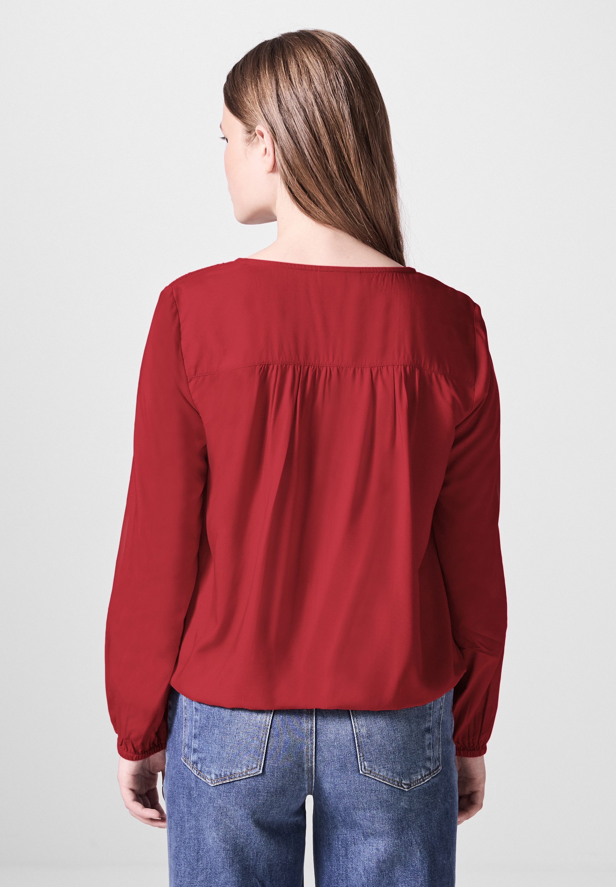 STREET ONE STUDIO Langarmbluse aus softer günstig online kaufen