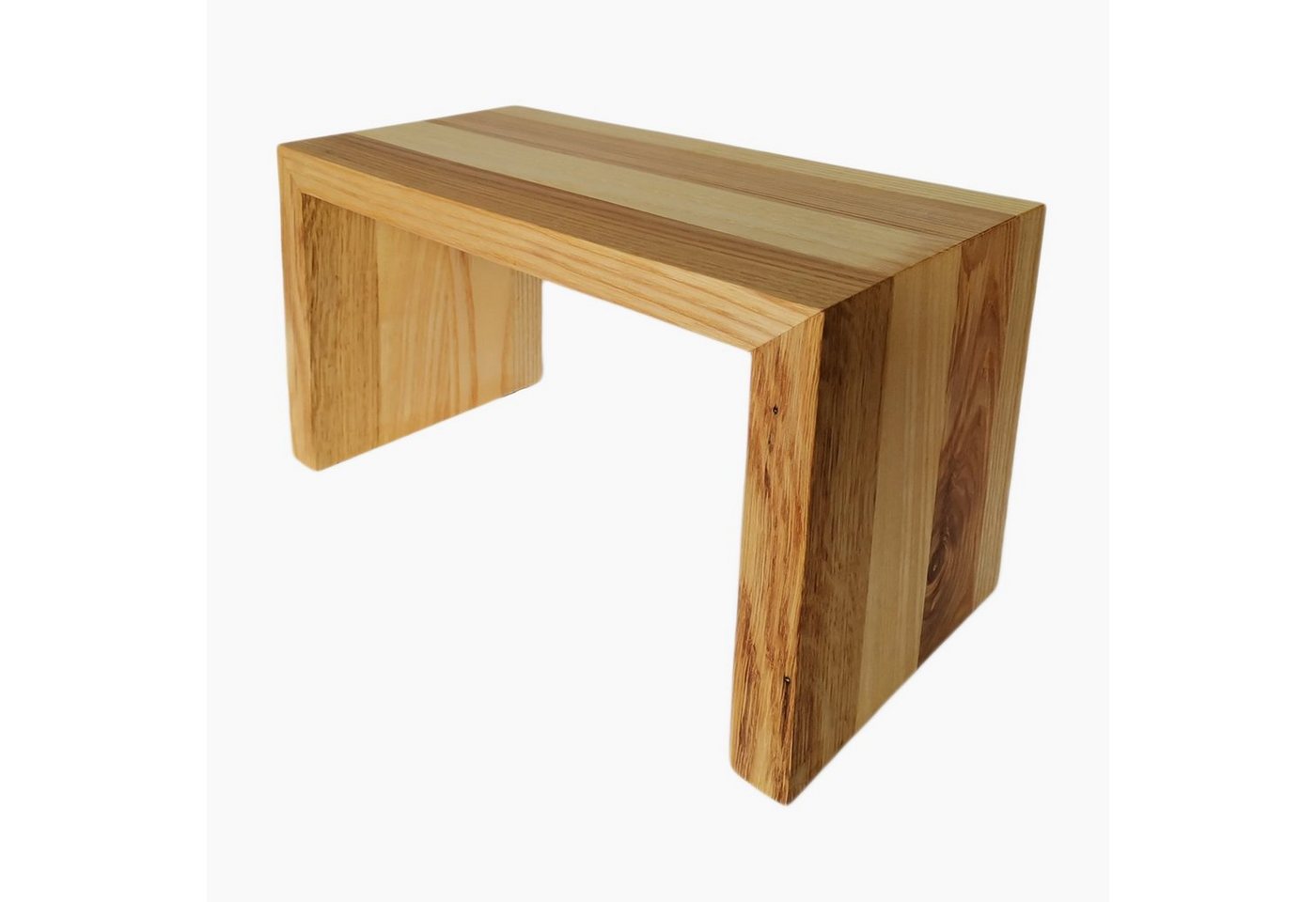 Madera Spielzeuge Hockerbank Eschen Fussbank 19 (1 St., 1 teil), kippsicher und standfest, Handarbeit aus Deutschland