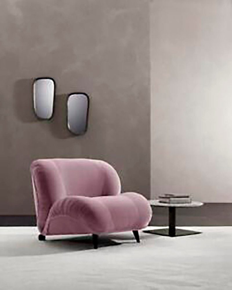 JVmoebel Sessel Sessel Einsitzer Luxus Europe in Einsitzer Polster Sessel Made (Sessel), Möbel Wohnzimmer Lila