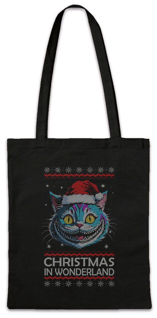 Urban Backwoods Beuteltasche Christmas Wonderland Stofftasche Winter Merry Alice Santa In X-Mas (1-tlg), Claus Wunderland Weihnachten Im