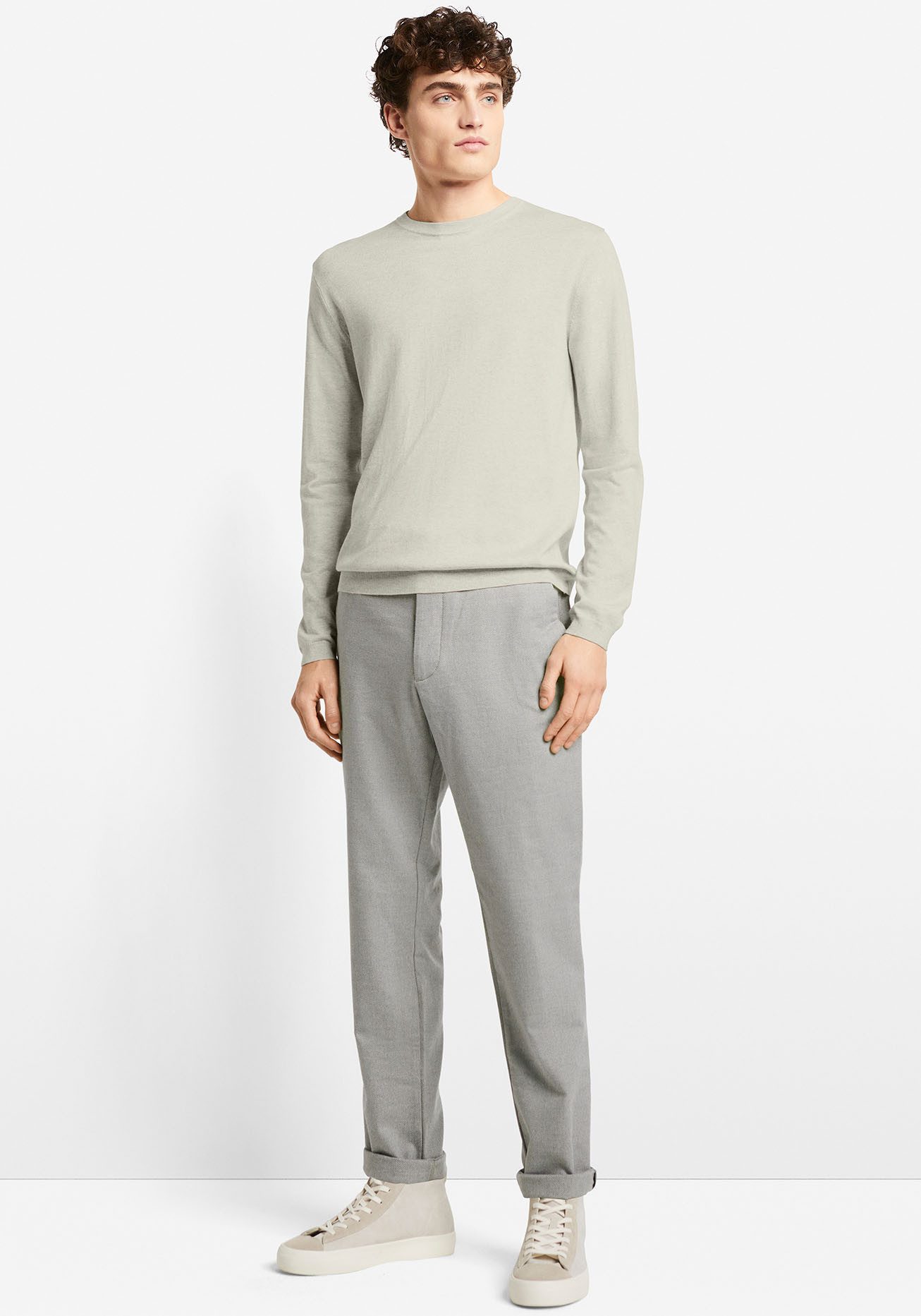 Cinque Rundhalspullover CIWALLES mit Logoprägung