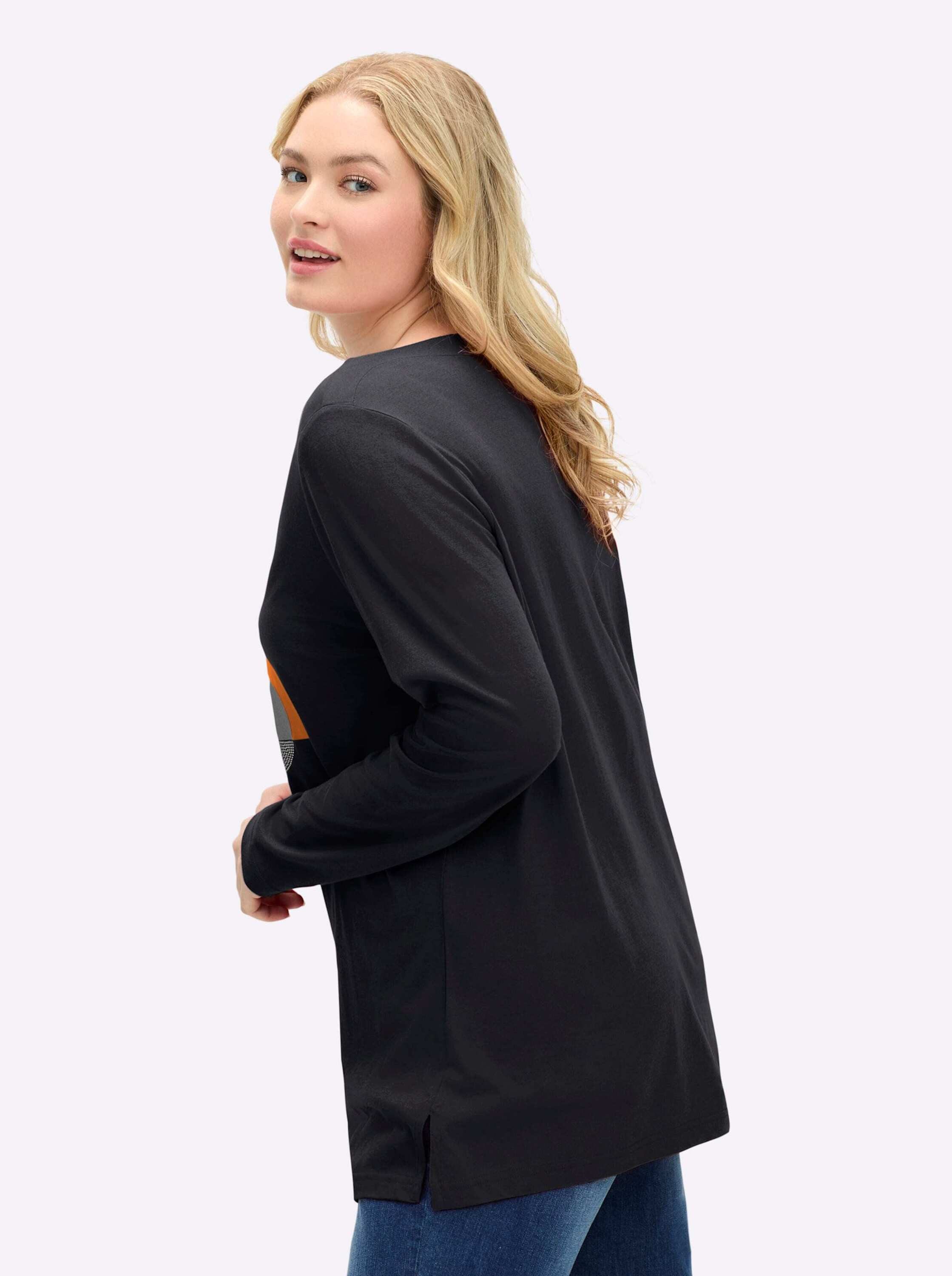 Sheego T-Shirt Langarm-Shirt Langarm – Bild 3 von 5
