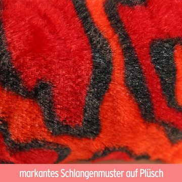 Tierkuscheltier Schlange Kuscheltier groß XXL bunt