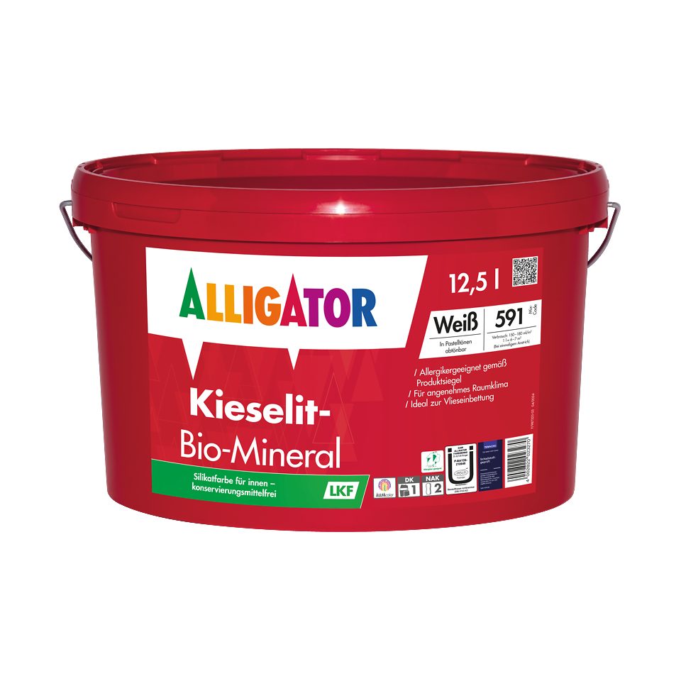 Alligator Wandfarbe Alligator Kieselit®-Bio-Mineral LKF 2,5 l