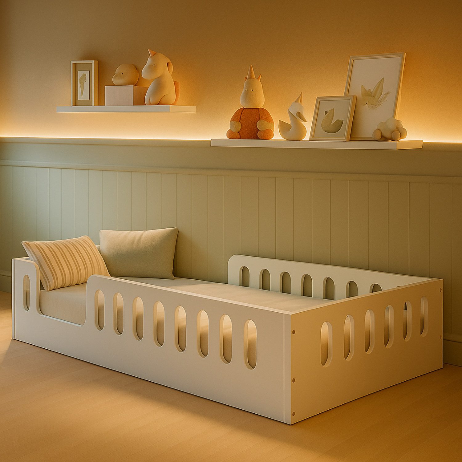 Alavya Home® Kinderbett Bodenbett TIMO optional günstig online kaufen