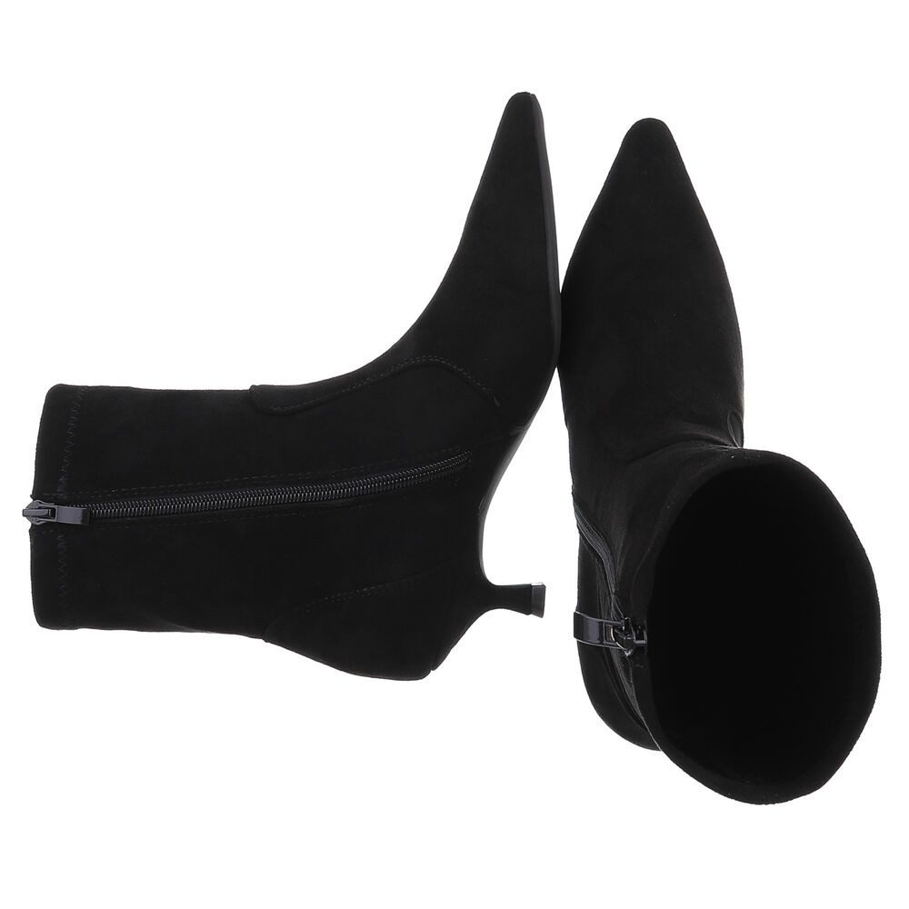 Ital-Design Eleganter Damen-Stiefel aus weichem Material mit Absatz Stiefel günstig online kaufen