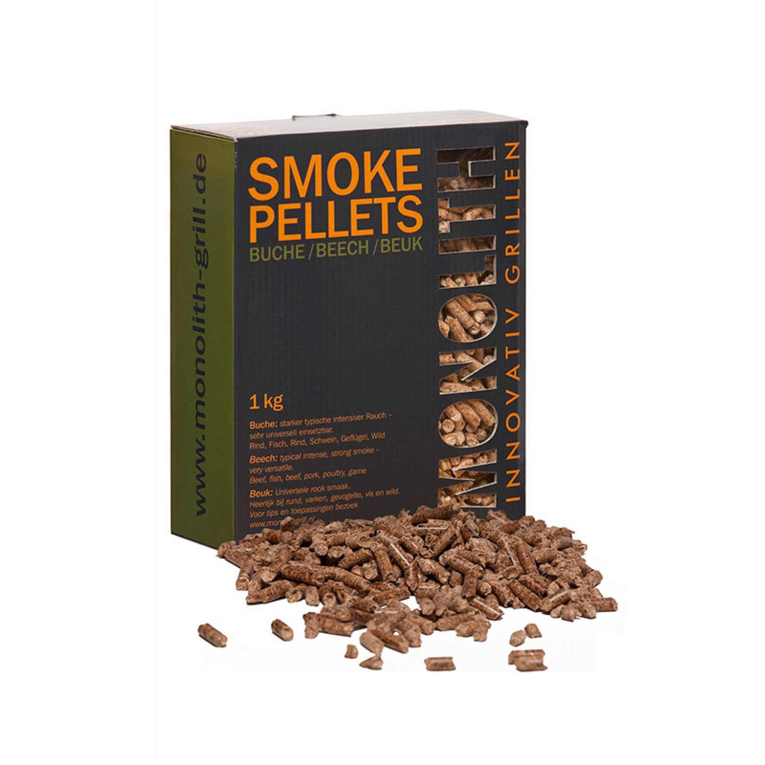 MONOLITH Keramikgrill Monolith Smoke Pellets Grillpellets Räucherpellets Buche (Beech) 1