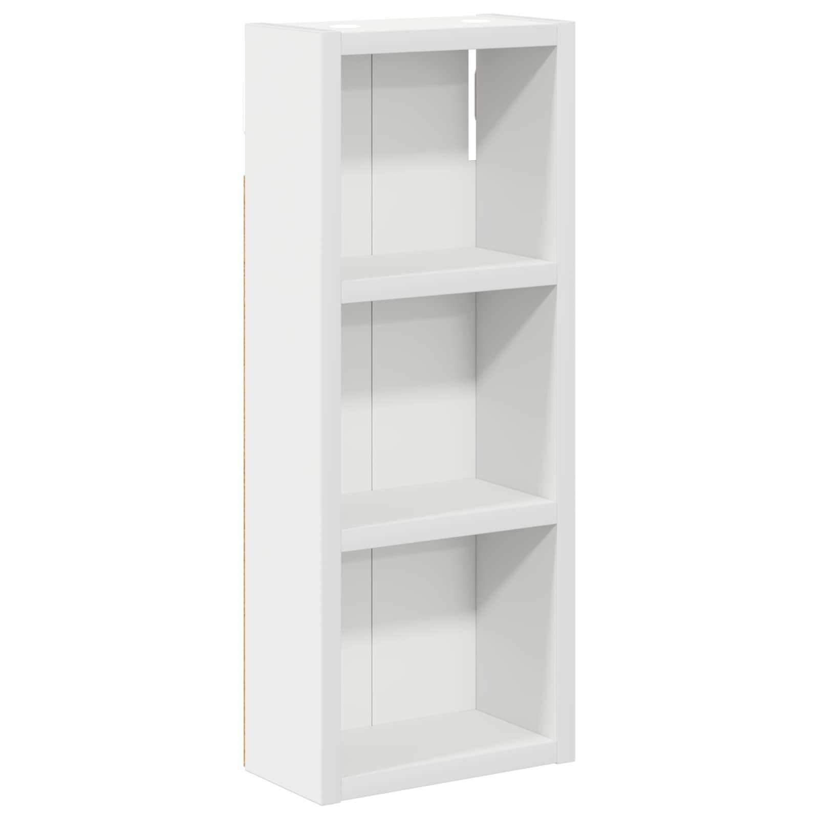 vidaXL Badezimmerspiegelschrank Badezimmer-Wandschrank Weiß 20 x 10 x 50 cm Holzwerkstoff (1-St)