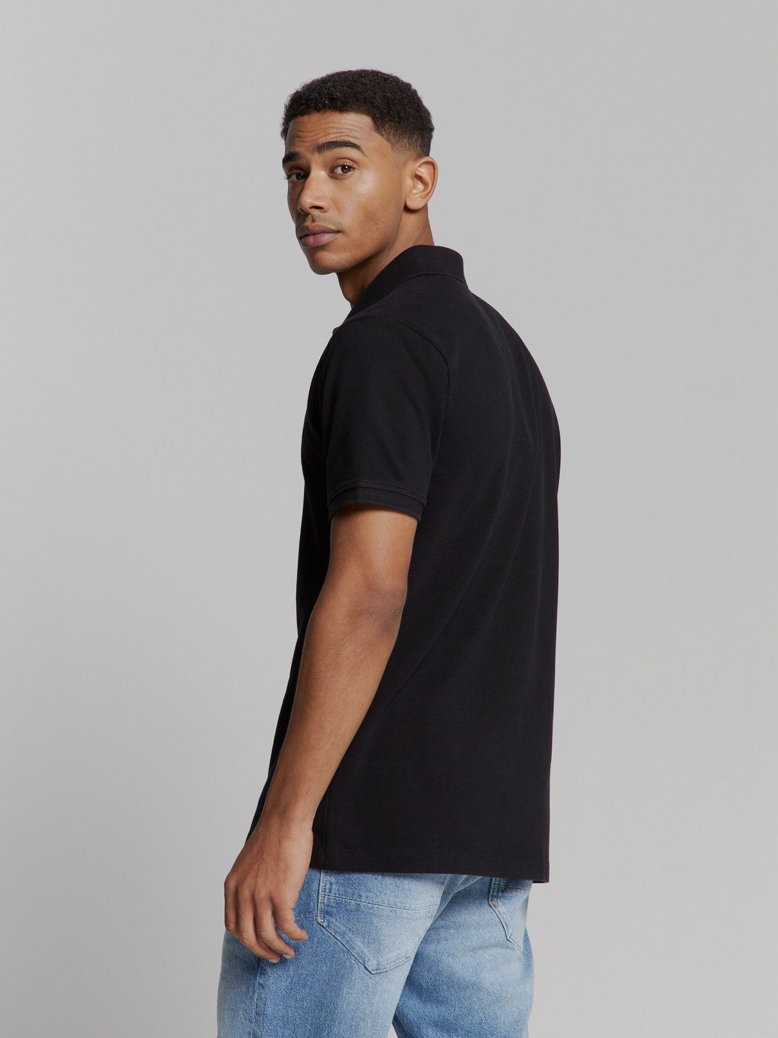 NO EXCESS Poloshirt "No Excess Poloshirt Polo Pique Garment Dyed" günstig online kaufen